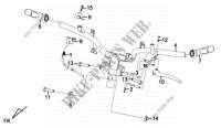 CABLE SWITCH HANDLE LEAVER für SYM GTS 125I (LN12W2-FR) (L4) 2014