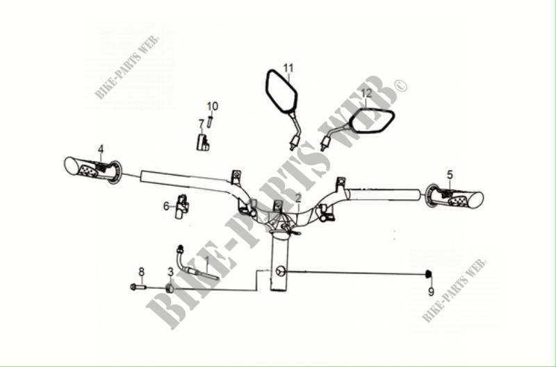 CABLE   SWITCH   HANDLE LEVER für SYM SYMPHONY 50 (XF05W1-EU) (E5) (M1) 2021