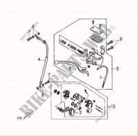 BREMSE VORNE HINTEN für SYM FIDDLE II 125S (AX12W1-6) (L0-L4) 2014
