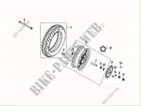 VORDERRAD für SYM FIDDLE IV 125 LC ABS (XG12WW-EU) (M0) 2020