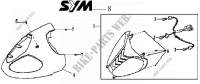 VORDERLICHT für SYM SHARK 125 DUAL DISK (HS12W1-6) (K2-K4) 2003