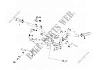 CABLE SWITCH HANDLE LEAVER für SYM FIDDLE II 50 (45 KMH) (AF05W-6) (NEW ENGINE) (K9-L2) 2012