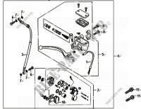 VORDERER BREMSMASTERZYLINDER für SYM GTS 125I ABS (LN12W5-EU) (L4) 2014