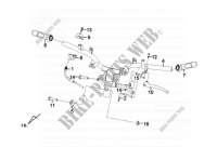 CABLE SWITCH HANDLE LEAVER für SYM FIDDLE II 50 (45 KMH) (AF05W-F) (NEW ENGINE) (K9-L2) 2012