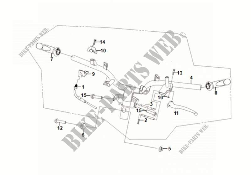 CABLE SWITCH HANDLELEVER für SYM FIDDLE II 50 (AF05W5-EU) (E5) (M1) 2021