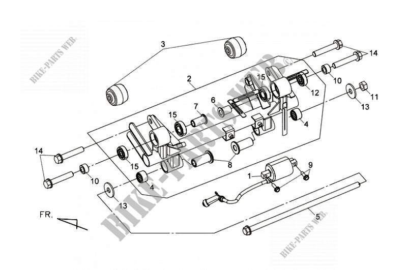 ENGINE HANGER LINK für SYM MAXSYM 400 EFI (LX40A1-F) (L1) 2011