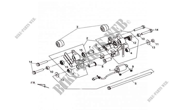 ENGINE HANGER LINK für SYM MAXSYM 400 EFI ABS (LX40A2-6) (L2-L4) 2012