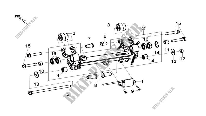 ENGINE HANGER LINK für SYM MAXSYM 600I (LX60A2-FR) (L5) 2015