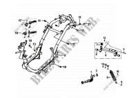 RAHMENKÖRPER   MOTORHÄNGER für SYM FIDDLE III 50 (25 KMH) (XA05W5-NL) (E4) (L7-M0) 2020